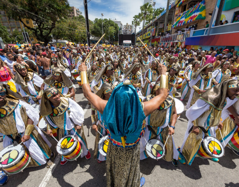 Olodum no Campo Grande. Os blocos Afros são uma imperdíveis. Foto: Arquivo da Prefeitura