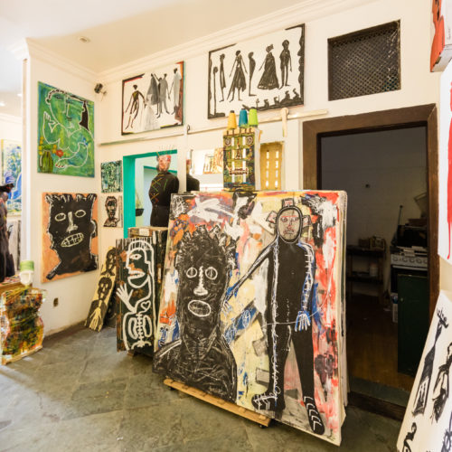 Ateliê do artista Anunciação, Pelourinho. Foto: Fábio Marconi