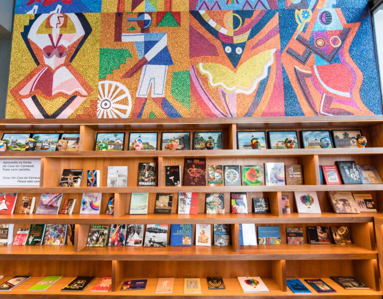 Casa do Carnaval - livros que contam a história dessa grande festa. Foto: Fábio Marconi