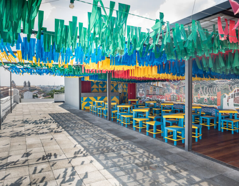 Casa do Carnaval - terraço reverencia as antigas festas de largo. Foto: Fábio Marconi