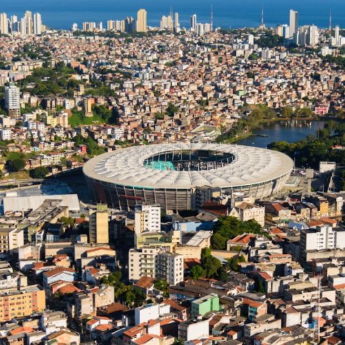 Dique do Tororó e Arena da Fonte Nova. Foto: Uiler Costa.
