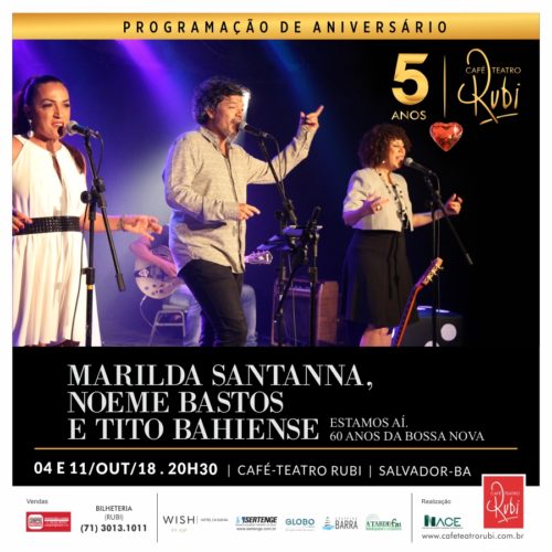 60 anos da Bossa Nova. Foto: divulgação.