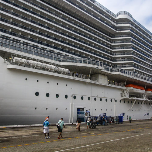 Cruzeiro MSC Seaview. Porto de Salvador, Bahia. Foto: Amanda Oliveira.