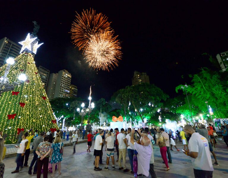 Decoração de Natal no Campo Grande. Iluminação de Natal. Foto: Valter Pontes /SECOM