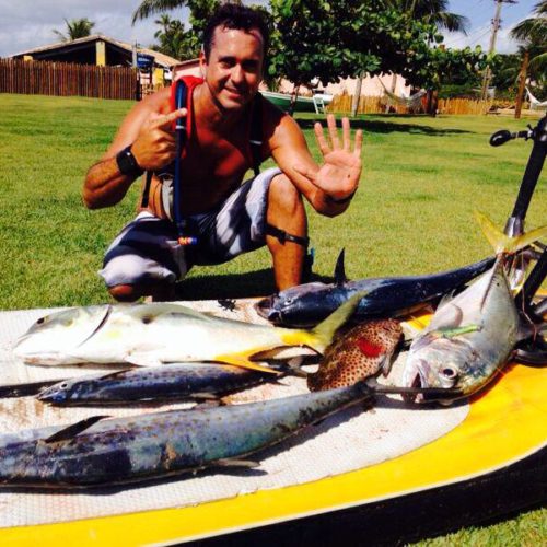 Kitesurf Gustavo Costa (Kimbi) Salvador Bahia Foto: cedida por Gustavo Costa.