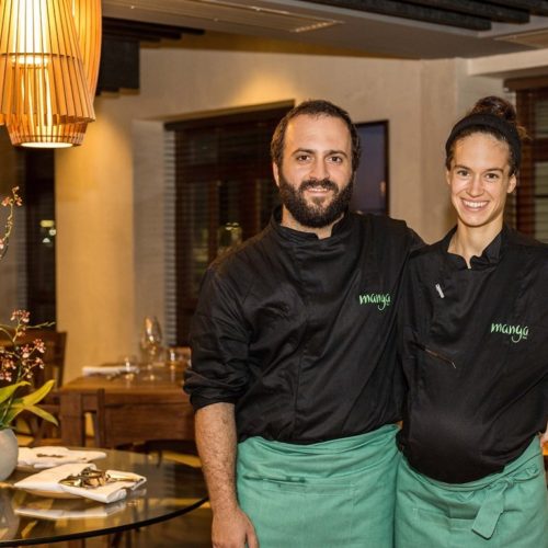 Restaurante Manga Salvador Bahia - Dante e Katrin Bassi foto Tati Freitas/  Assessoria