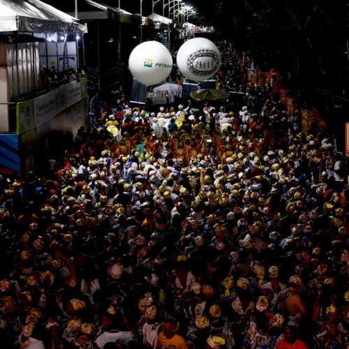 Bloco Afro Os Negões. Carnaval 2016. Salvador Bahia Foto aquivo.