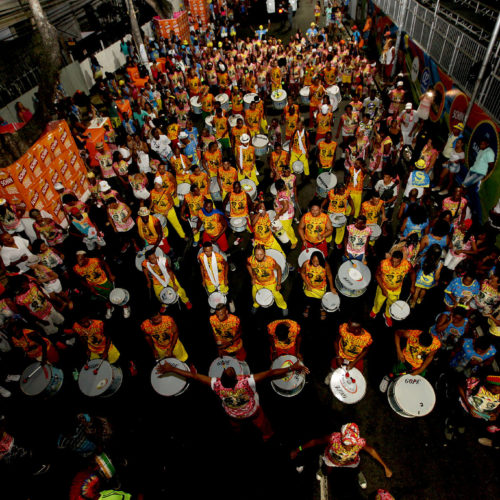 Bloco Afro Os Negões. Carnaval 2016. Salvador Bahia Foto aquivo .