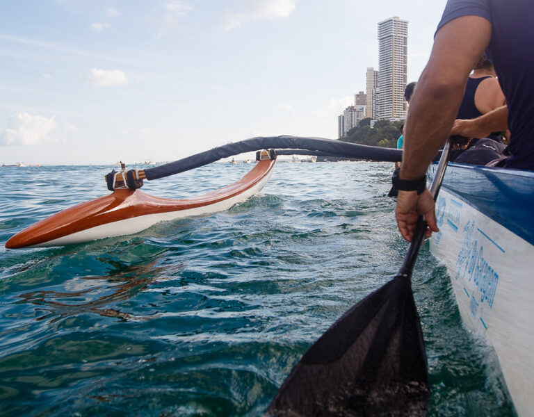 Canoa Havaiana. Esportes no Porto da Barra. Salvador Bahia. Foto: Amanda Oliveira.
