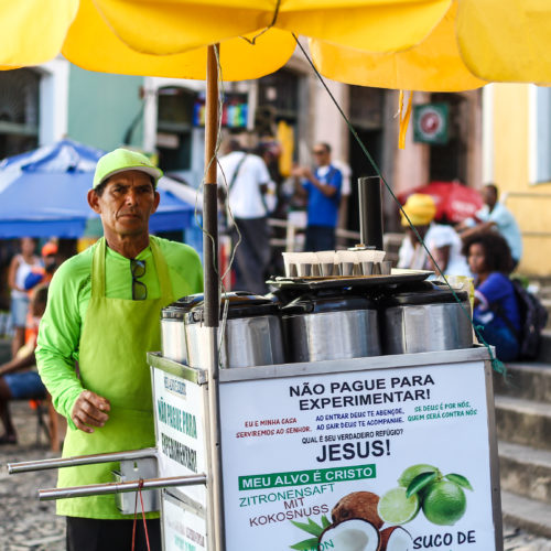 Suco de Limão com Coco. Pelourinho Salvador Bahia Foto: Amanda Oliveira.