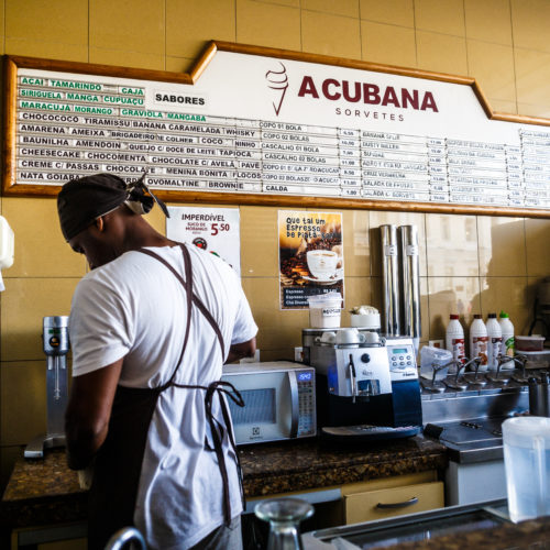 A Cubana Sorveteria. No Elevador Lacerda. Salvador Bahia. Foto: Amanda Oliveira.