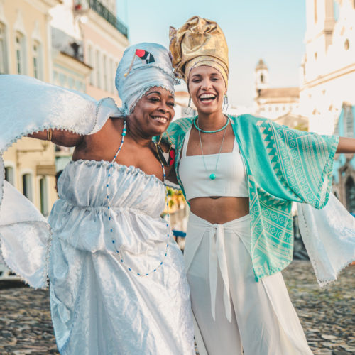 Web Série Vem pro Centro. Negra Jhô e Thais Lago, no Pelourinho.Foto Tercio Campelo Heat Creative.
