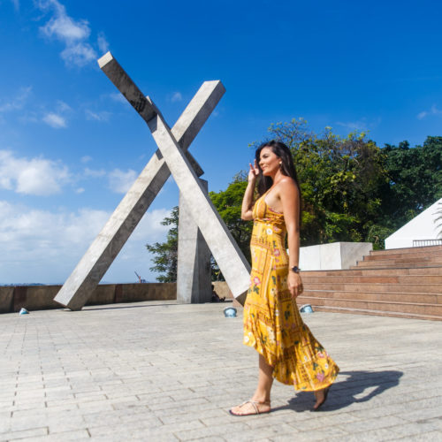 Monumento da Cruz Caída. Centro Histórico. Salvador, Bahia. Foto: Amanda Oliveira.
