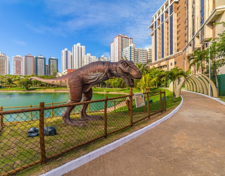 Lagoa dos Dinossauros. Bairro do Stiep. Salvador Bahia. Imagens aéreas de Igor Santos Secom.