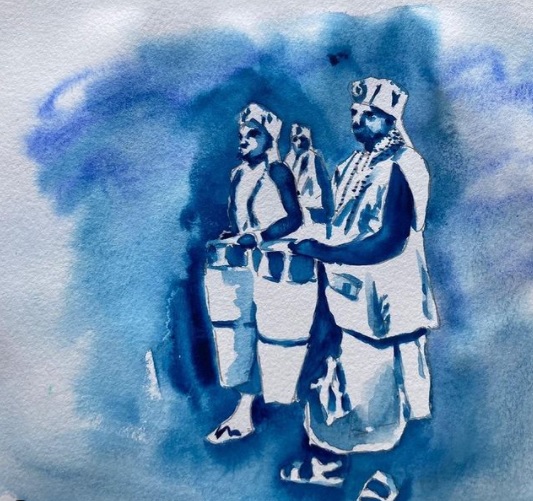 Ijexá, Canto de Encantar - Aquarela de Urbano Sampaio para homenagear o Gandhy e a música “Epa Babá” que já está em todas as plataformas de streaming.