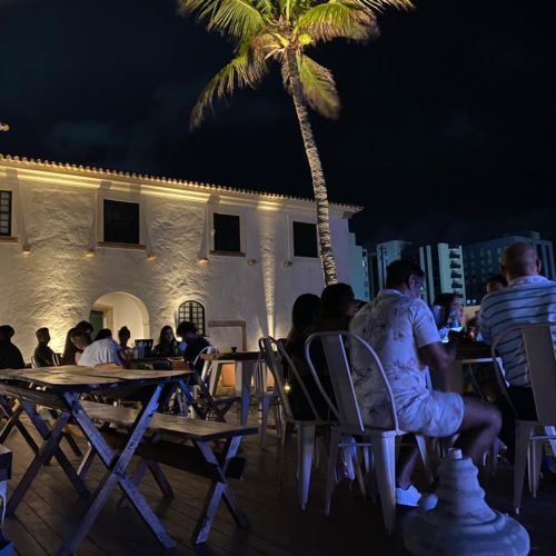 Bistrô Mirante Forte Santa Maria. Porto da Barra. Salvador Bahia. Foto Mônica Carvalho. Divulgação.