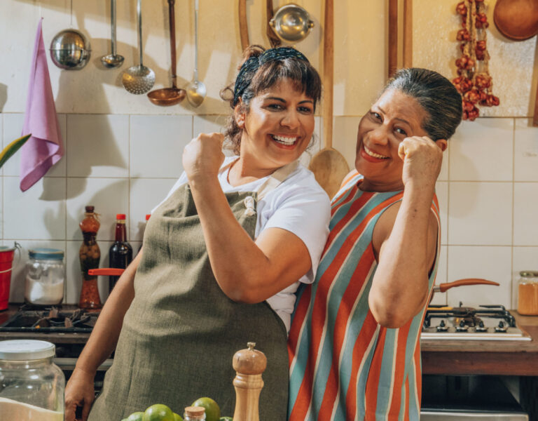 Websérie Donas do Sabor. Angeluci Figueiredo (Restaurante Preta), Dona Jô (Cantinho da Jô). Foto Luisa Calmon.