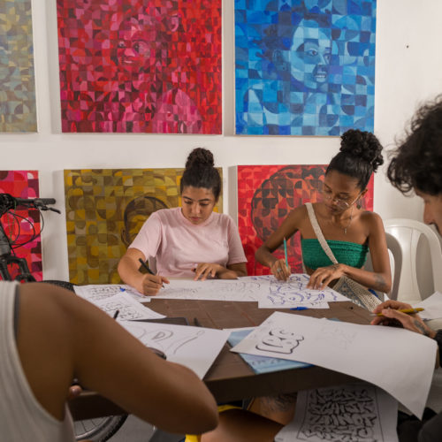 Aula Gafitti 2025. Pinacoteca do Beiru. Tancredo Neves. Salvador Bahia. Foto Camilo Lobo.