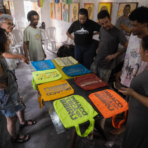 Aula Serigrafia 2025. Pinacoteca do Beiru. Tancredo Neves. Salvador Bahia. Foto Camilo Lobo.