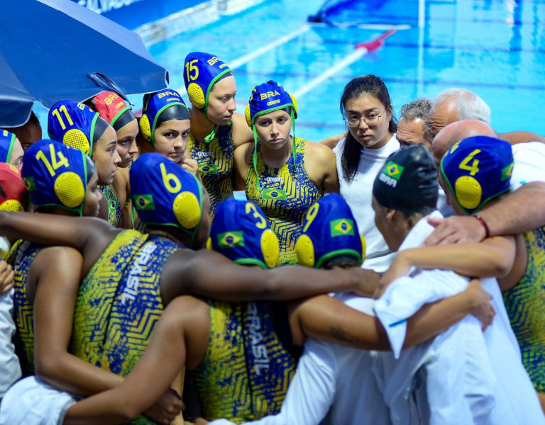 Mundial Sub-20 Feminino de polo aquático. Arena Aquática de Salvador Bahia. Foto Jefferson Peixoto Secom PMS.