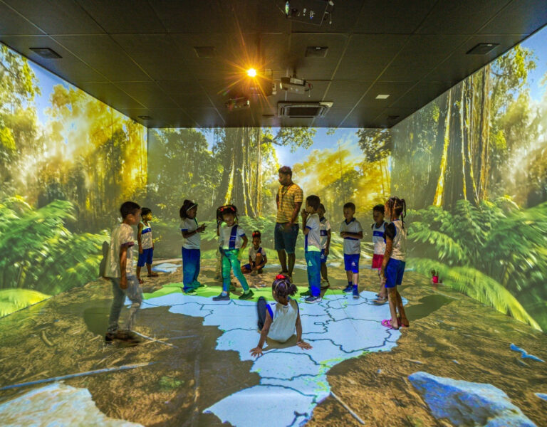 Sala Imersiva, do Centro de Interpretação da Mata Atlântica (Cima), no bairro do Bonfim. Salvador Bahia. Foto Igor Santos. Secom PMS.
