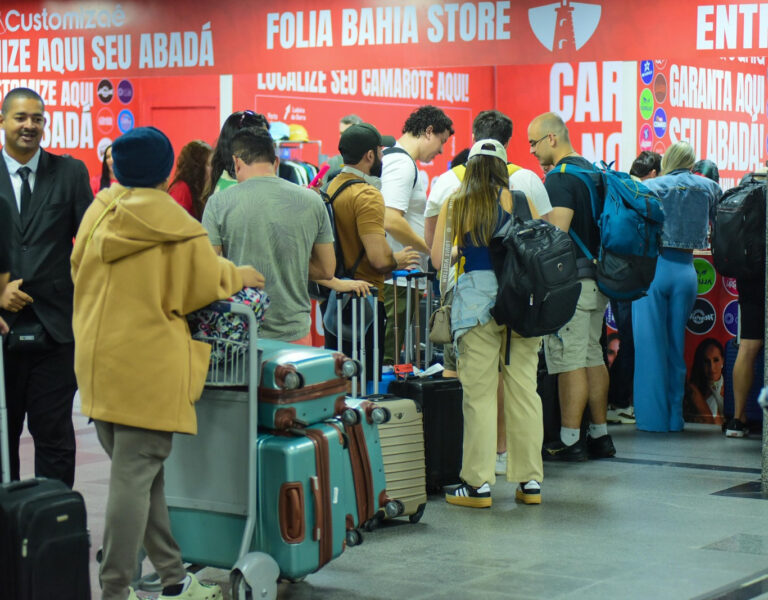 O maior Carnaval de todos os tempos em 2026. Aeroporto de Salvador. Bahia. Foto Jefferson Peixoto Secom PMS.