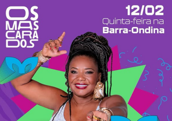 Bloco Os Mascarados - Margareth Menezes e muito mais