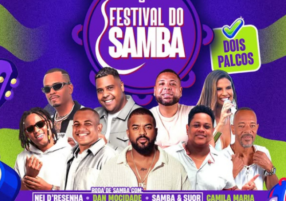 3º Festival do Samba - Diggo, Samba Trator e mais