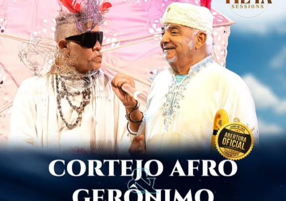 Cortejo Afro e Gerônimo Santana - abertura do novo Largo da Tieta