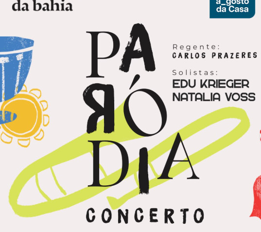 “Paródia Concerto” - OSBA recebe Edu Krieger e Natalia Voss