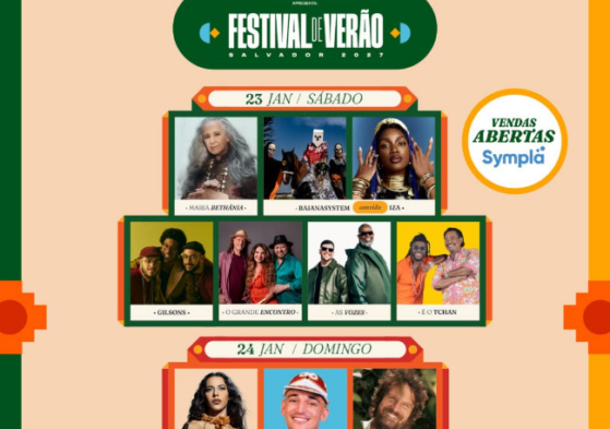 Festival de Verão Salvador 2027 - confira programação